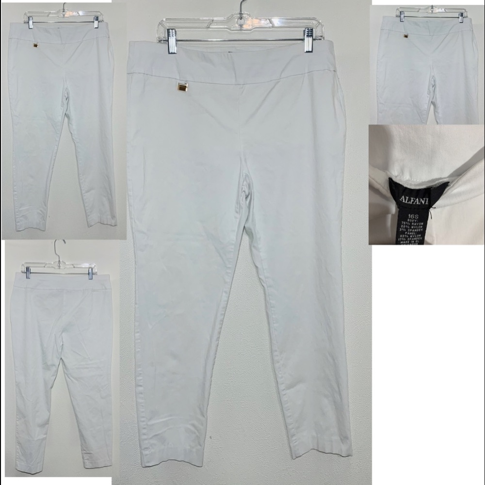 Alfani Womens Tummy Control Slim Skinny Pants